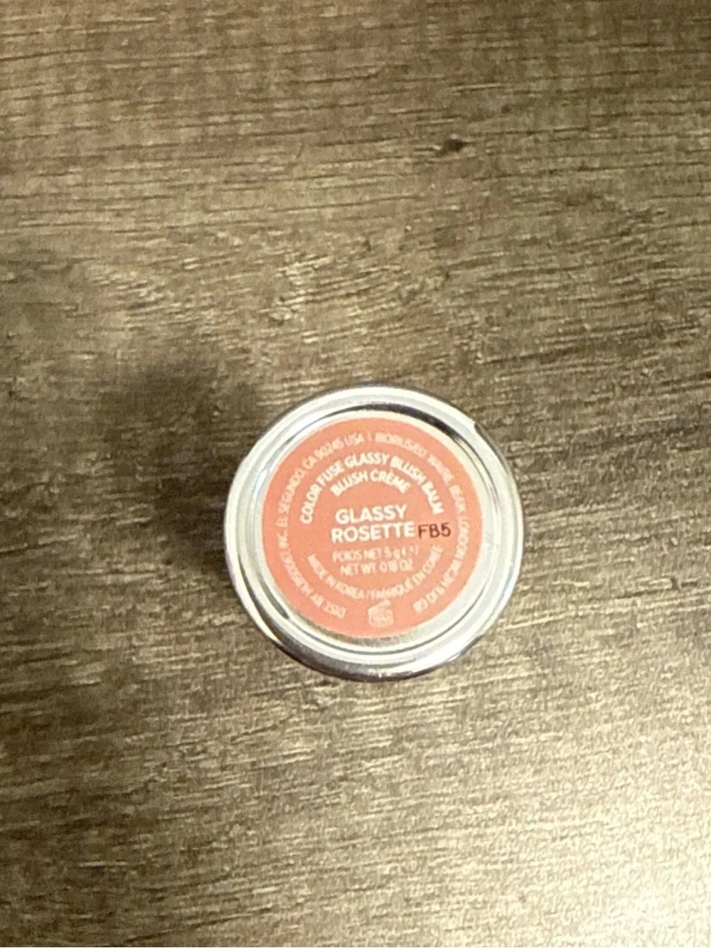 HAUS LABS Fuse Glassy Blush Balm in Glassy Rosette. NEW. 0.18 Oz
